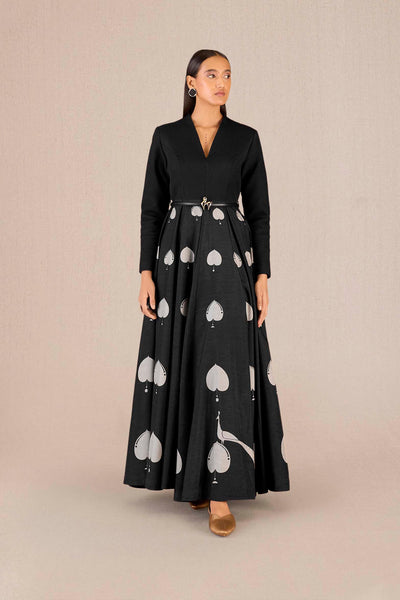 AMPM Black Sabra Dress indian designer wear online shopping melange singapore
