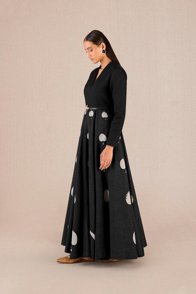 AMPM Black Sabra Dress indian designer wear online shopping melange singapore
