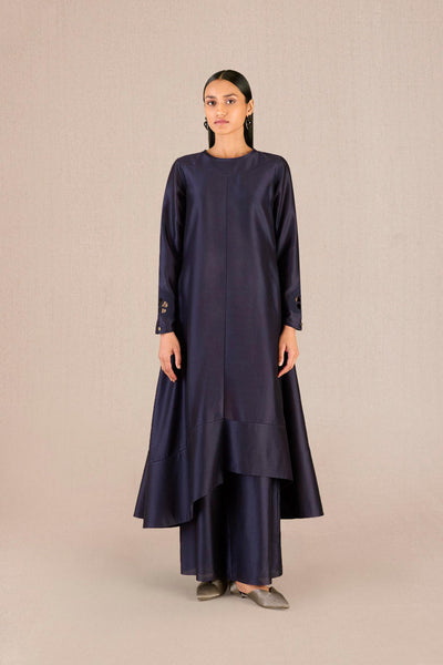 AMPM Dark Purple Abiha Kurta Set indian designer wear online shopping melange singapore
