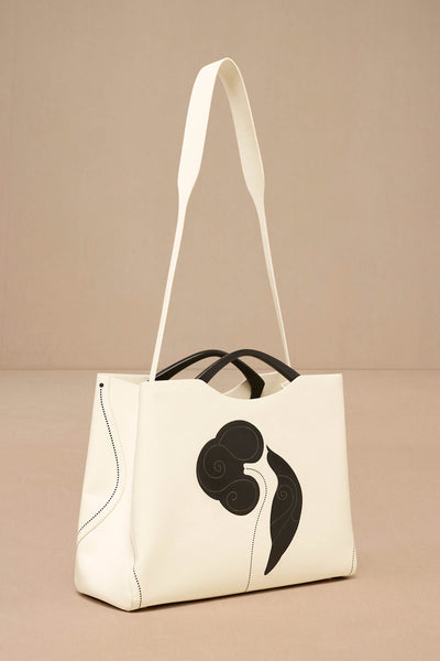 AMPM Dilbandi Tote Bag Ivory indian designer wear online shopping melange singapore