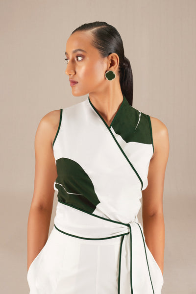 AMPM Esma Wrap Top indian designer wear online shopping melange singapore