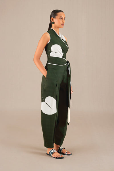 AMPM Esma Wrap Top Olive indian designer wear online shopping melange singapore