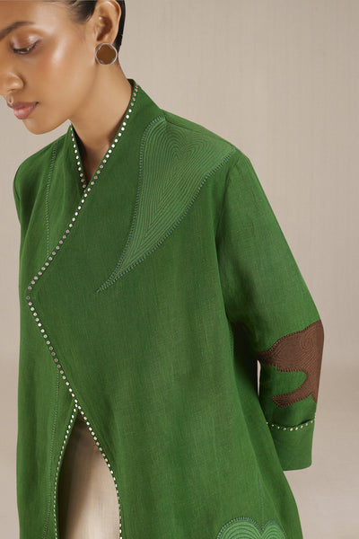 AMPM Firuzeh Jacket Set indian designer wear online shopping melange singapore