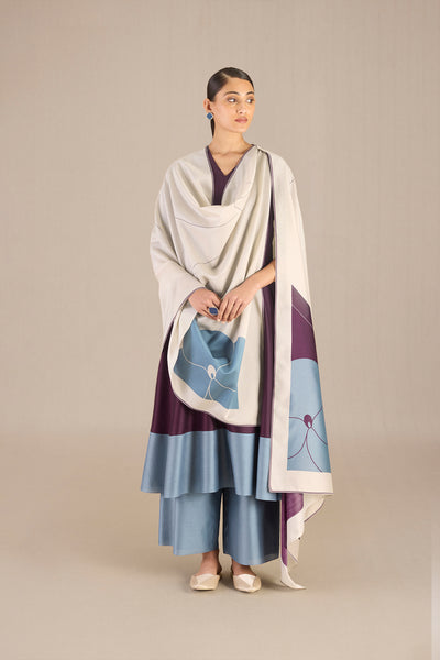 AMPM Keira Kurta Set Royal Purple indian designer wear online shopping melange singapore