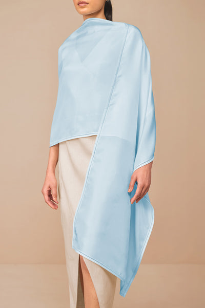 AMPM Lois Scarf Ice Blue Indian designer wear online shopping melange singapore