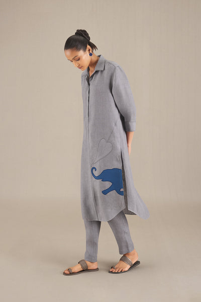 AMPM Mahin Tunic Set Grey indian designer wear online shopping melange singapore