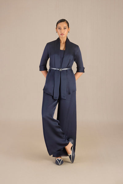 AMPM Mana Co-ord Set Navy indian designer wear online shopping melange singapore