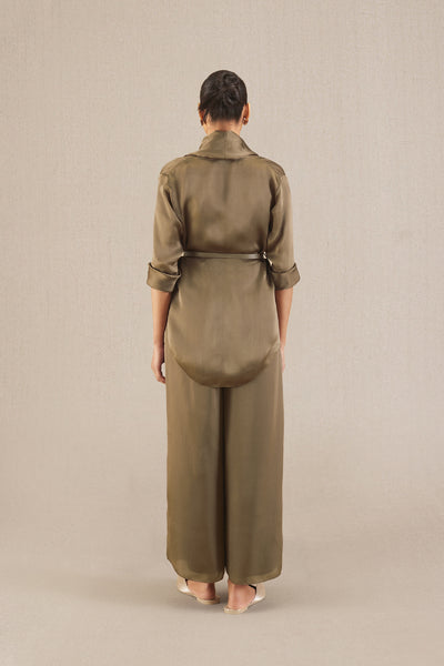 AMPM Mana Co-ord Set Taupe indian designer wear online shopping melange singapore