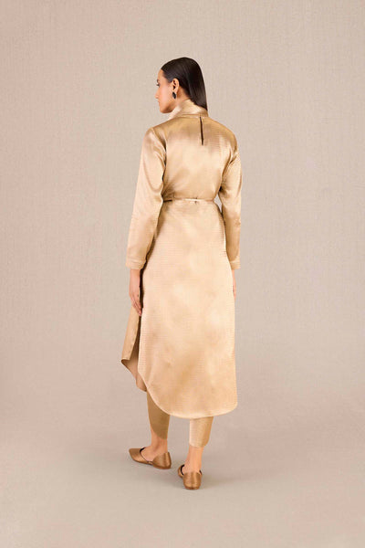 AMPM Metallic Gold Ruhma Tunic Set indian designer wear online shopping melange singapore