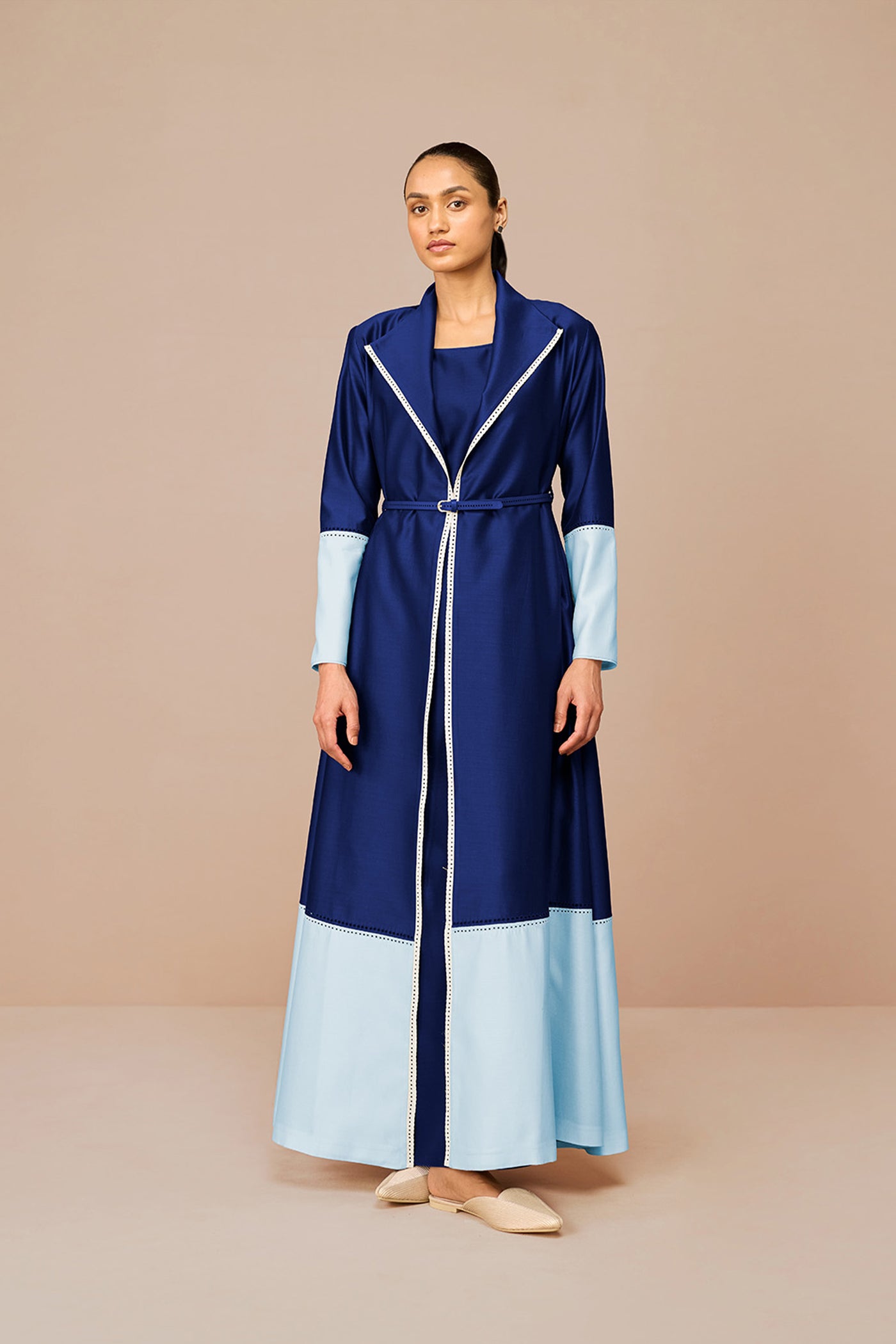 AMPM Mirdea Jacket Set Indigo Indian designer wear online shopping melange singapore