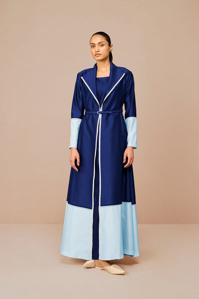 AMPM Mirdea Jacket Set Indigo Indian designer wear online shopping melange singapore