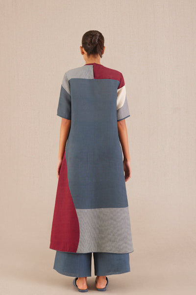 AMPM Noah Kurta Set Slate Blue indian designer wear online shopping melange singapore