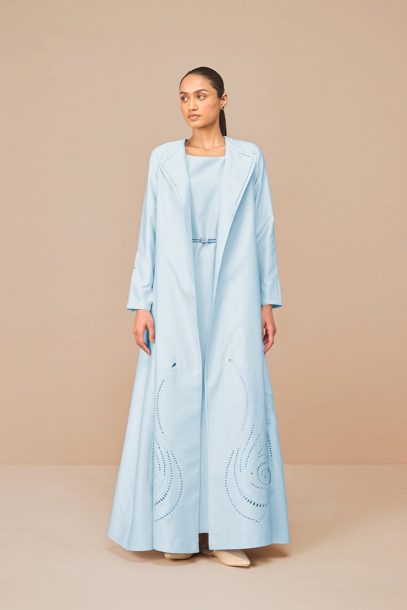 AMPM Raysa Jacket Set Ice Blue Indian designer wear online shopping melange singapore
