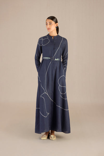 AMPM Savana Dress Navy indian designer wear online shopping melange singapore