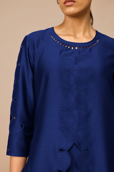 AMPM Svara Kurta Set Indigo Indian designer wear online shopping melange singapore