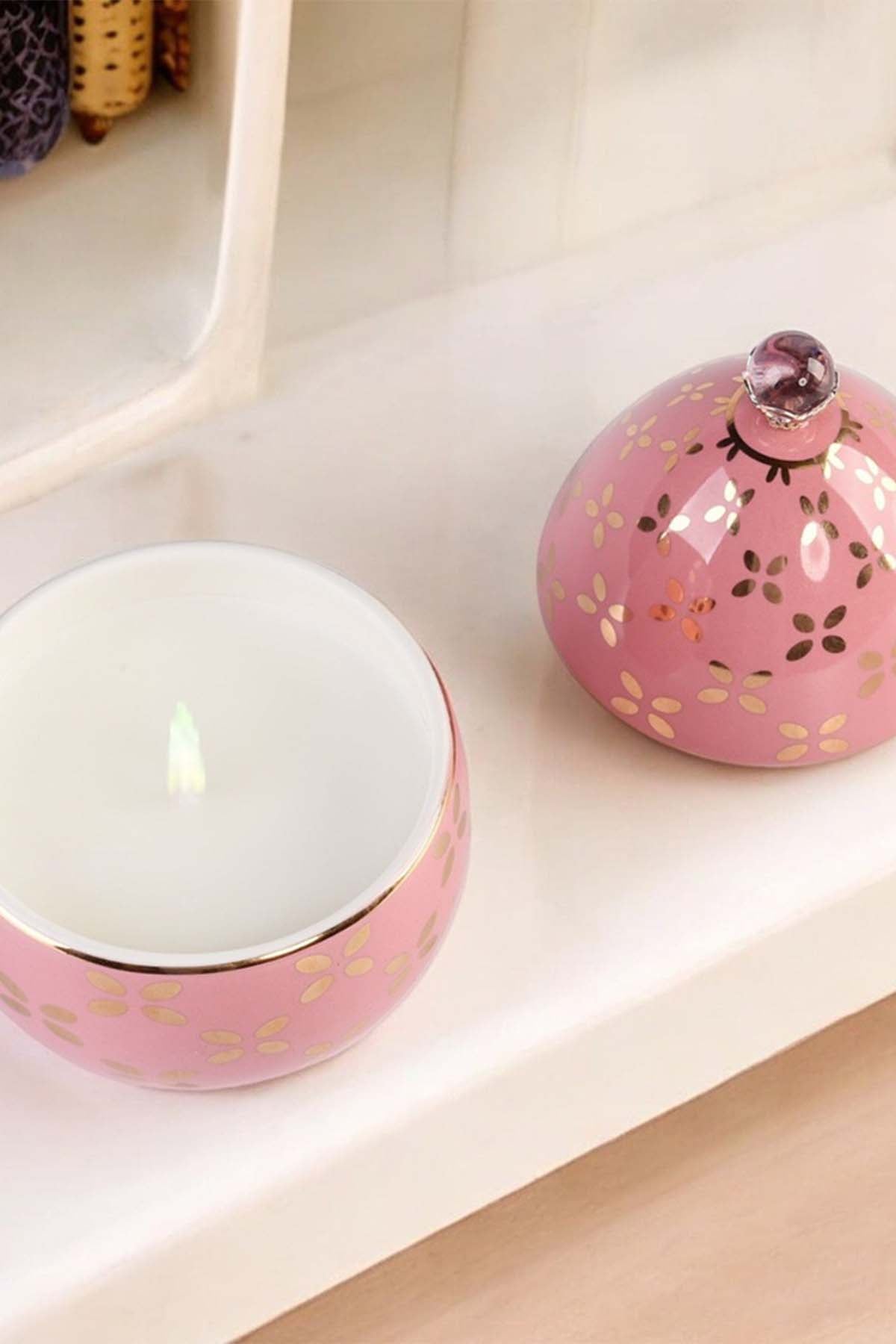 Vela De Huevo-Rosa 13cm