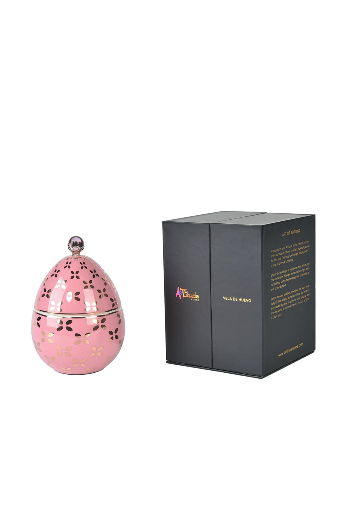 Vela De Huevo-Rosa 13cm
