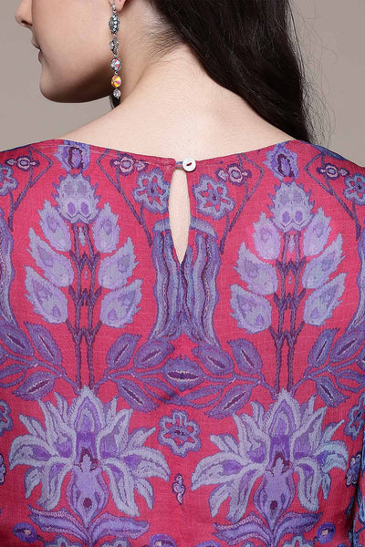 Aarke Ritu Kumar Pink Masami Kurta With Pant And Dupatta indian designer wear online shopping melange singapore 
