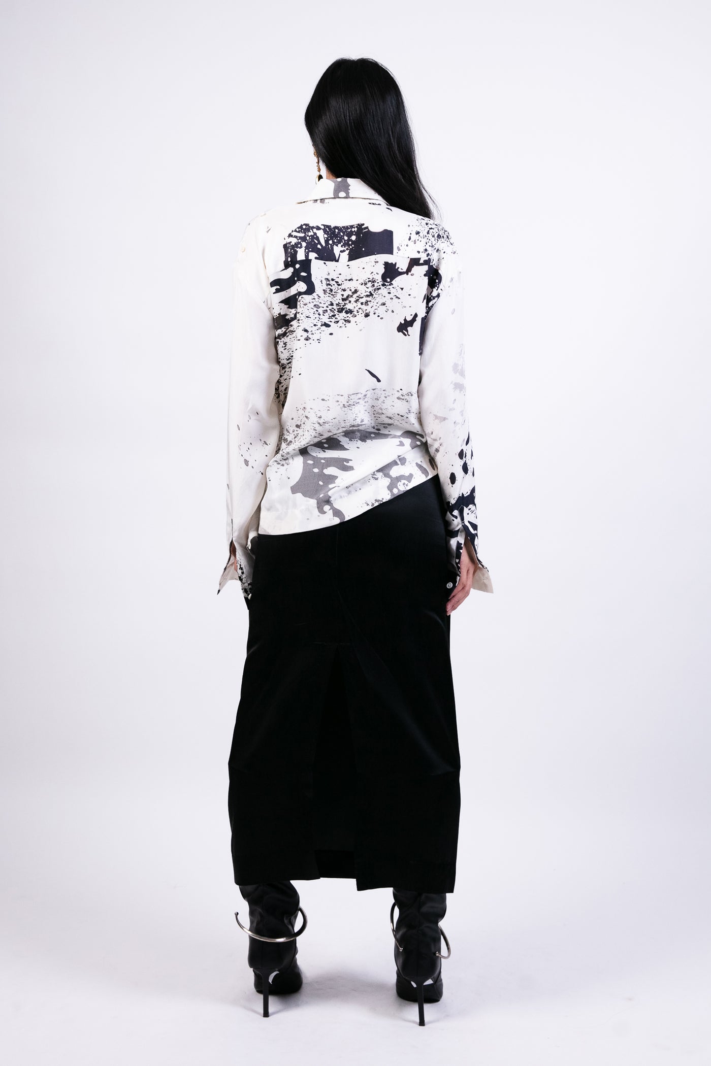 Ak Ok Straight Skirt indian designer wear online shopping melange singapore