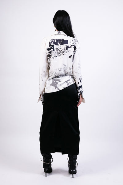 Ak Ok Straight Skirt indian designer wear online shopping melange singapore