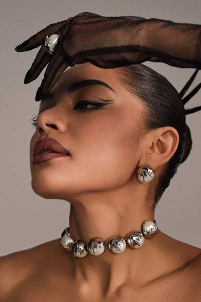 Anaash Dune Choker Chrome indian designer wear online shopping melange singapore