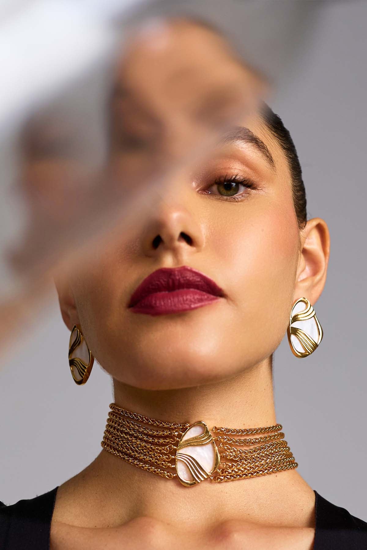 Anaash Ebo Chained Choker indian designer wear online shopping melange singapore 