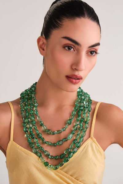Anaash Emerald Green Statement Tumbles indian designer wear online shopping melange singapore