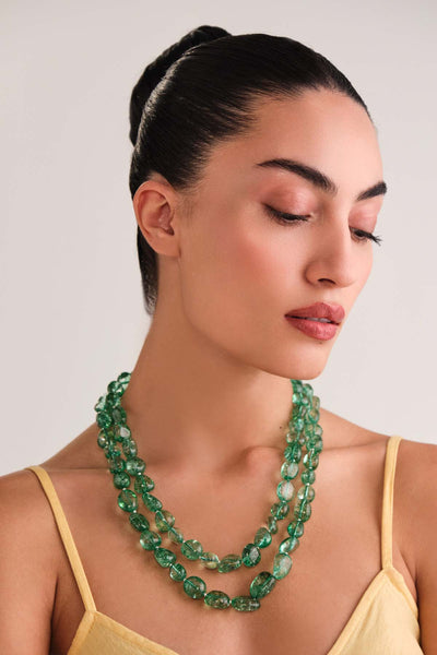 Anaash Emerald Green Tumbles indian designer wear online shopping melange singapore 