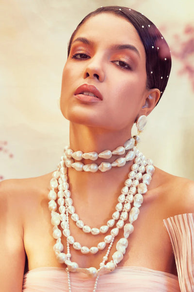 Anaash Natural Single Baroque indian designer wear online shopping melange singapore