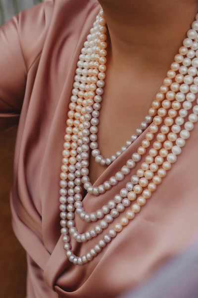 Anaash Ombre Natural Pearls indian designer wear online shopping melange singapore