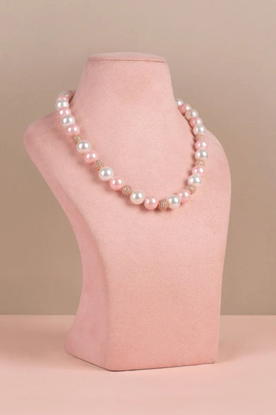 Anaash Swarovski Single Pink And White indian designer wear online shopping melange singapore