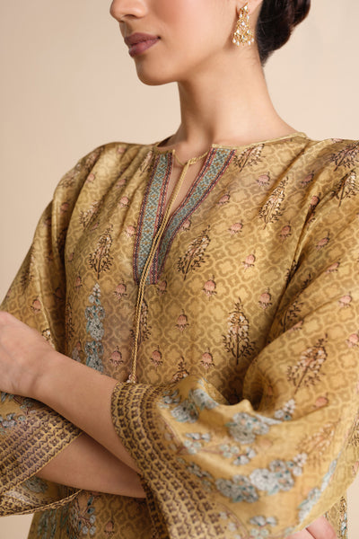 Anita Dongre Acajou Kurta Set Yellow indian designer wear online shopping melange singapore