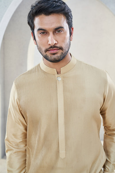 Anita Dongre Menswear Affan Kurta Gold Indian designer wear online shopping melange singapore