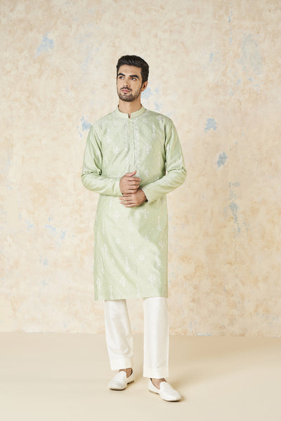 Anita Dongre Ainan Kurta Sage indian designer wear online shopping melange singapore