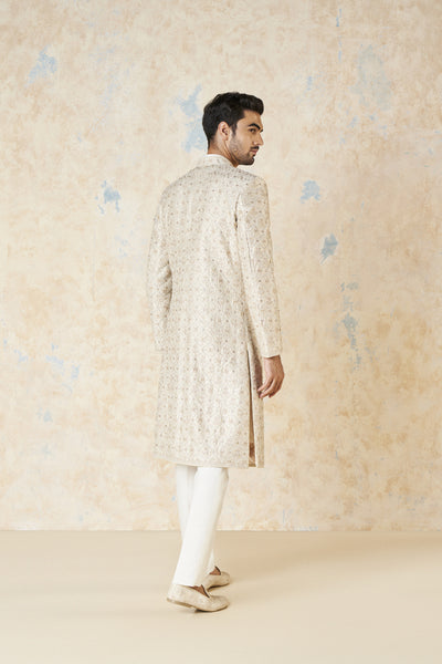 Anita Dongre Ainesh Sherwani Ivory indian designer wear online shopping melange singapore