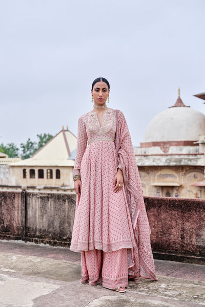 Anita Dongre Alara Gota Patti Mul Anarkali Set indian designer wear online shopping melange singapore