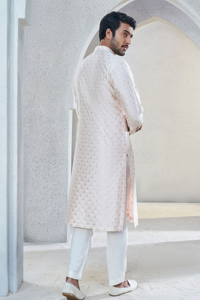 Anita Dongre Menswear Alman Kurta Pink Indian designer wear online shopping melange singapore