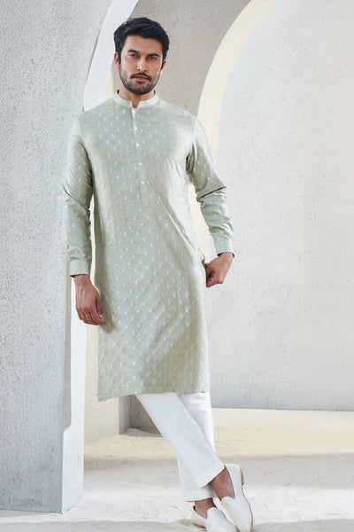 Anita Dongre Menswear Alman Kurta Sage Indian designer wear online shopping melange singapore