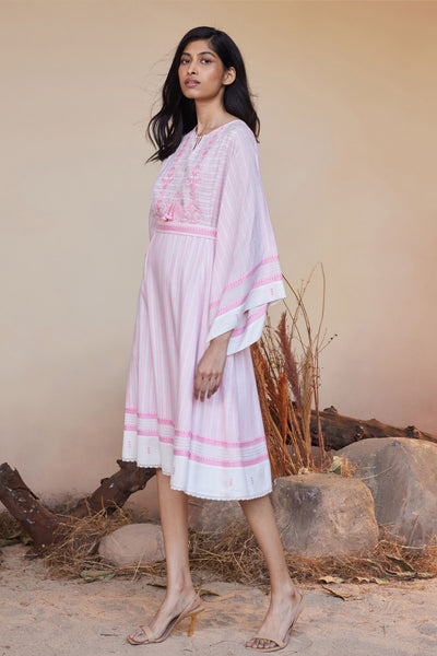 Anita Dongre Alon Dress Pink indian designer wear online shopping melange singapore