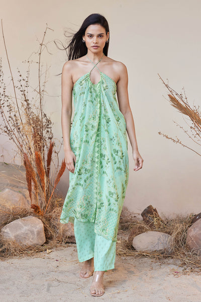 Anita Dongre Alya Pant Set Sage indian designer wear online shopping melange singapore