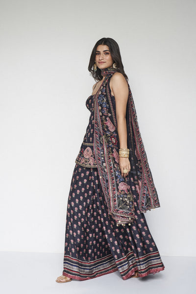 Anita Dongre Amaya Suit Set Black indian designer wear online shopping melange singapore