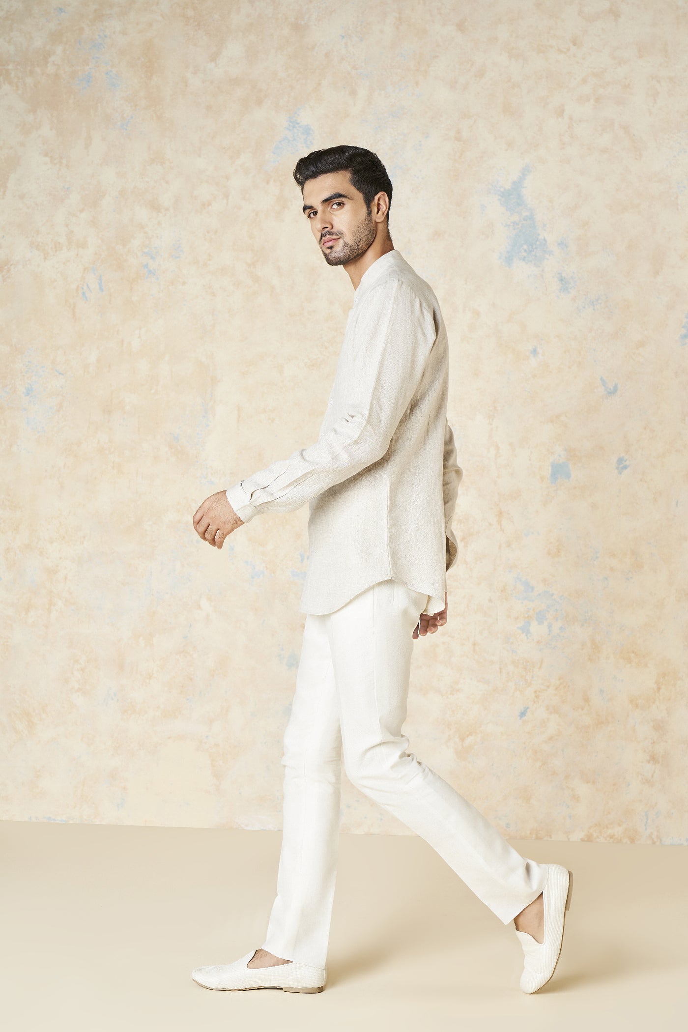Anita Dongre Anant Shirt Natural indian designer wear online shopping melange singapore