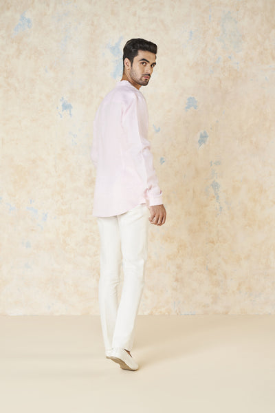Anita Dongre Anant Shirt Pink indian designer wear online shopping melange singapore