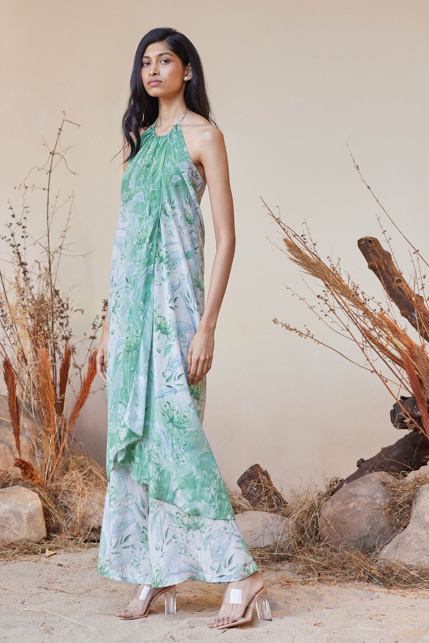 Anita Dongre Aneeza Pant Set Sage indian designer wear online shopping melange singapore