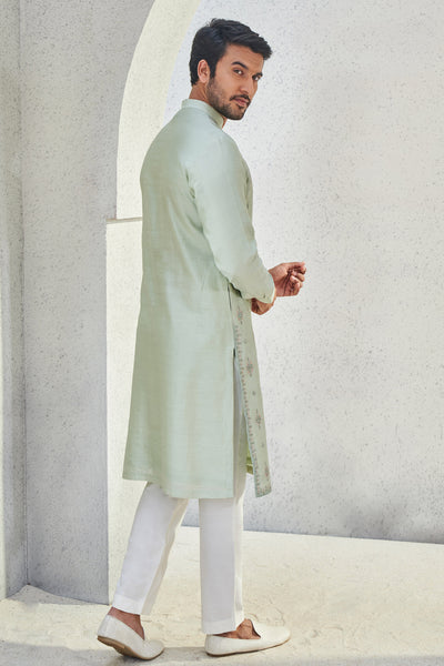 Anita Dongre Menswear Anvit Kurta Sage Indian designer wear online shopping melange singapore