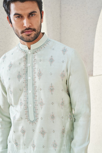 Anita Dongre Menswear Anvit Kurta Sage Indian designer wear online shopping melange singapore