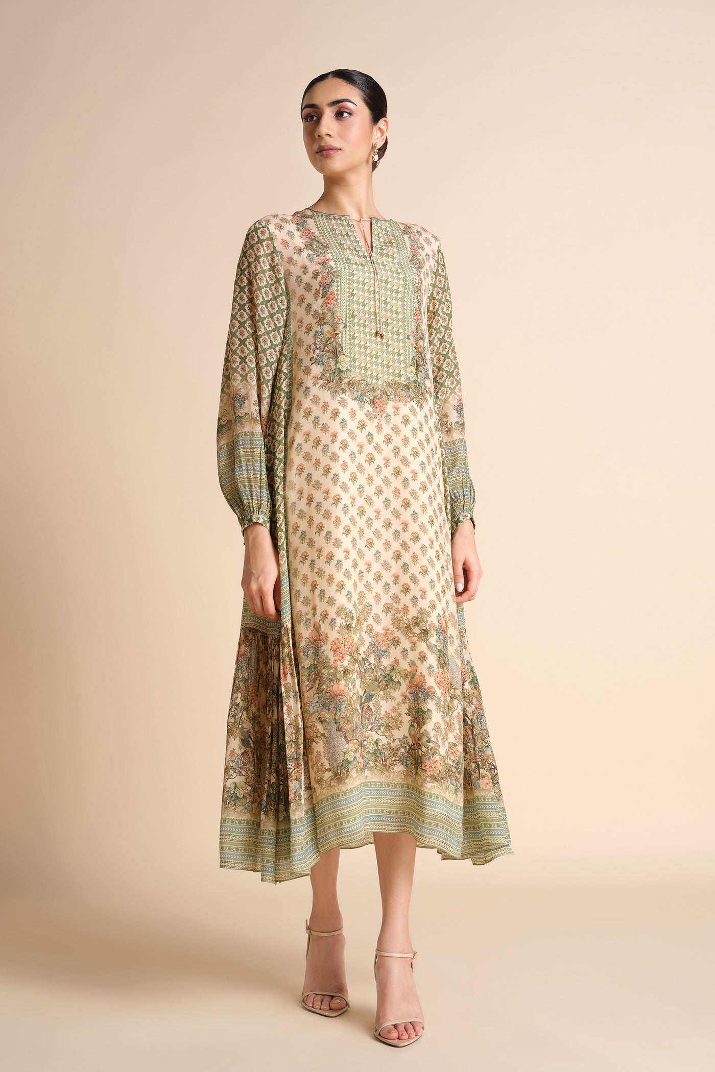 Anita Dongre Archisa Dress Ivory indian designer wear online shopping melange singapore