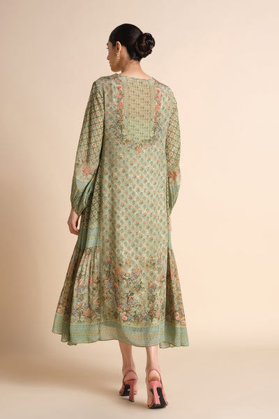 Anita Dongre Archisa Dress Sage indian designer wear online shopping melange singapore