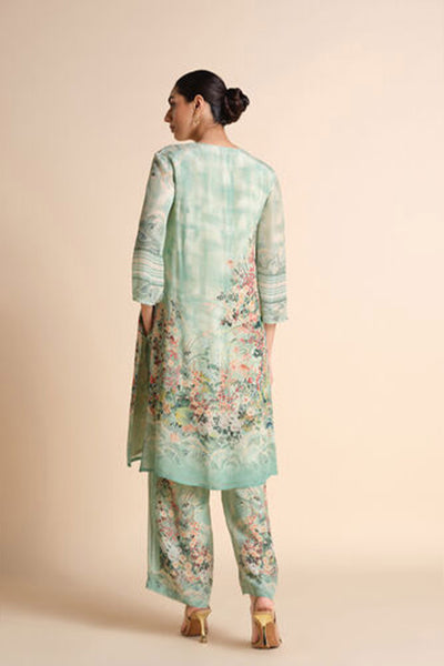 Anita Dongre Arivai Kurta Co-ord Sage indian designer wear online shopping melange singapore