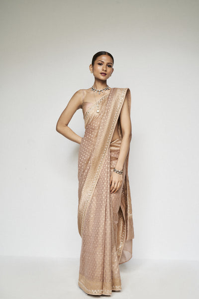 Anita Dongre Atreyi Benarasi Saree Gold indian designer wear online shopping melange singapore